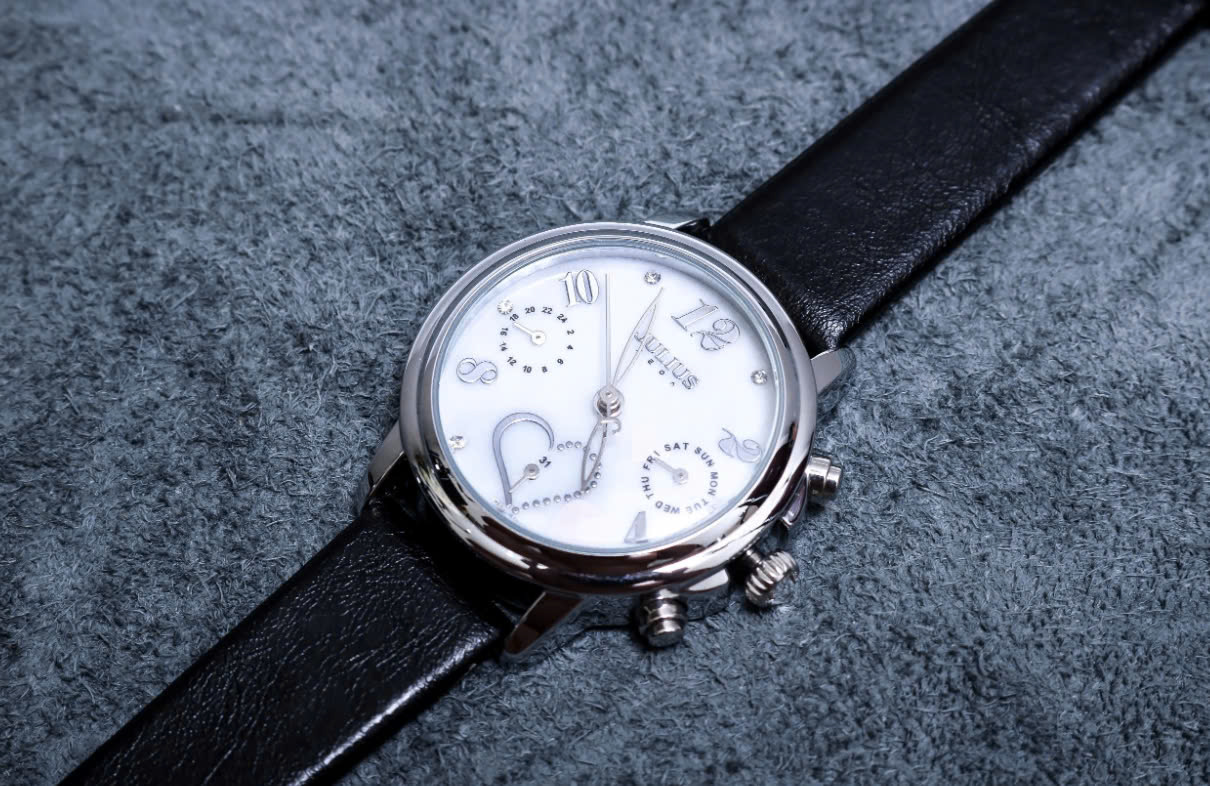 Đồng Hồ Nữ JA-844B1 Julius Hàn Quốc Dây Da