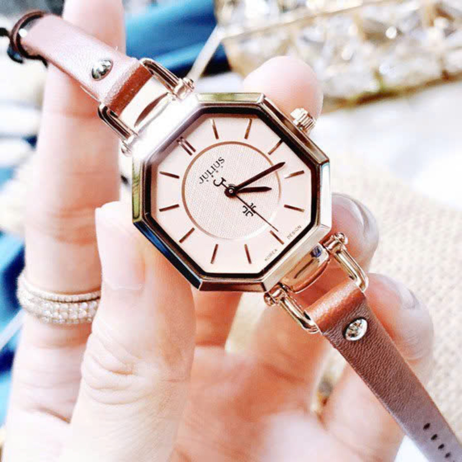 Combo Đồng Hồ Nữ JA-750C Julius + Lắc Tay Nơ ES214