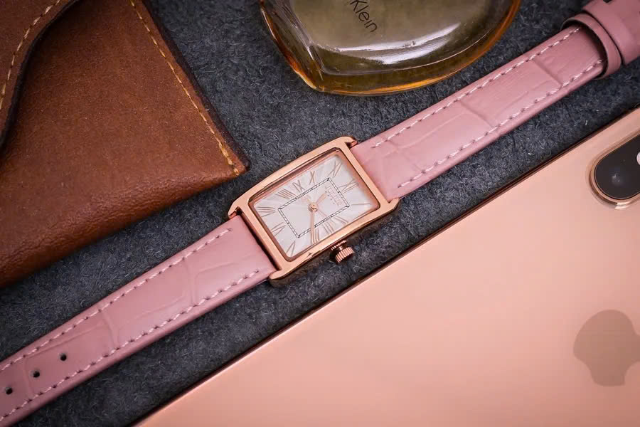 Combo Quà Tặng Đồng Hồ Nữ JA-1338B Kèm Dây Mesh