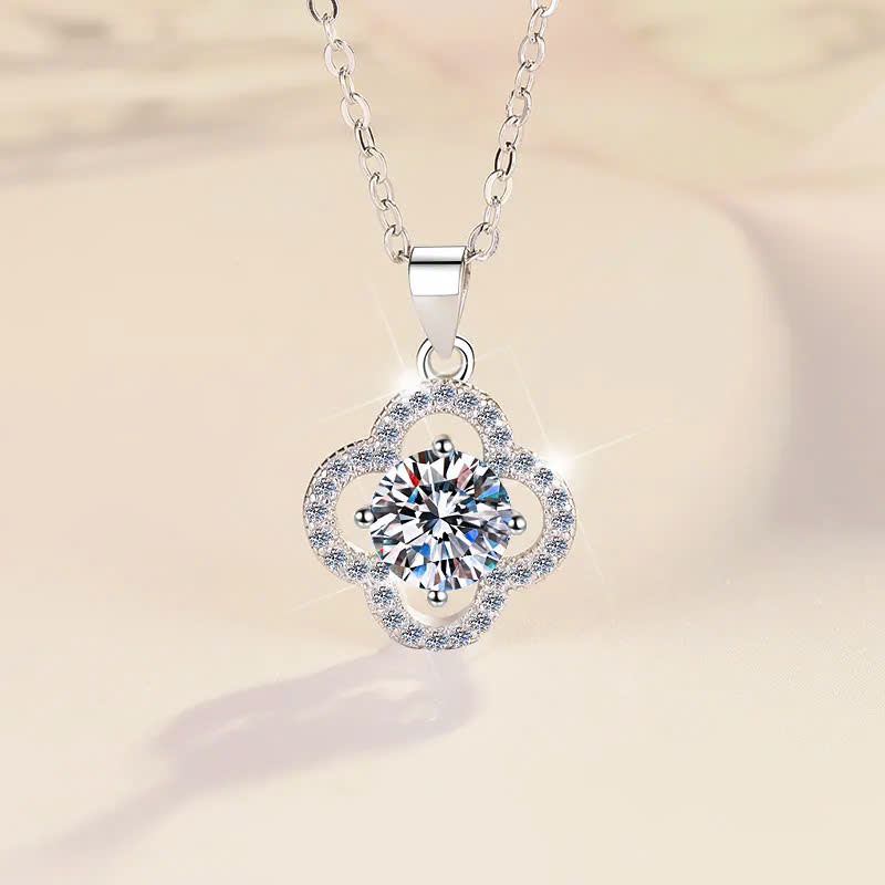 Dây Chuyền ESME ES171AKC Kim Cương Đá Moissanite Bạc 925 Xi Kim 5 lớp