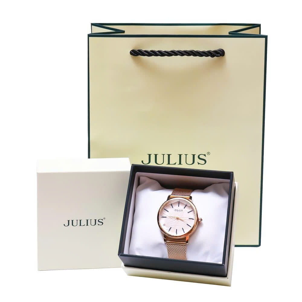 Đồng Hồ Nữ JA-888 Julius Hàn Quốc Dây Thép (2 màu)