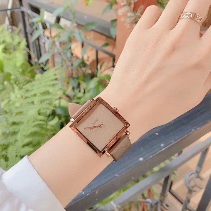 Đồng Hồ Nữ Julius JA-354 Mặt Vuông