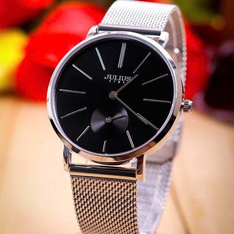 Combo Đồng Hồ Nữ JS-022A + Nhẫn Moissanite ES290AS