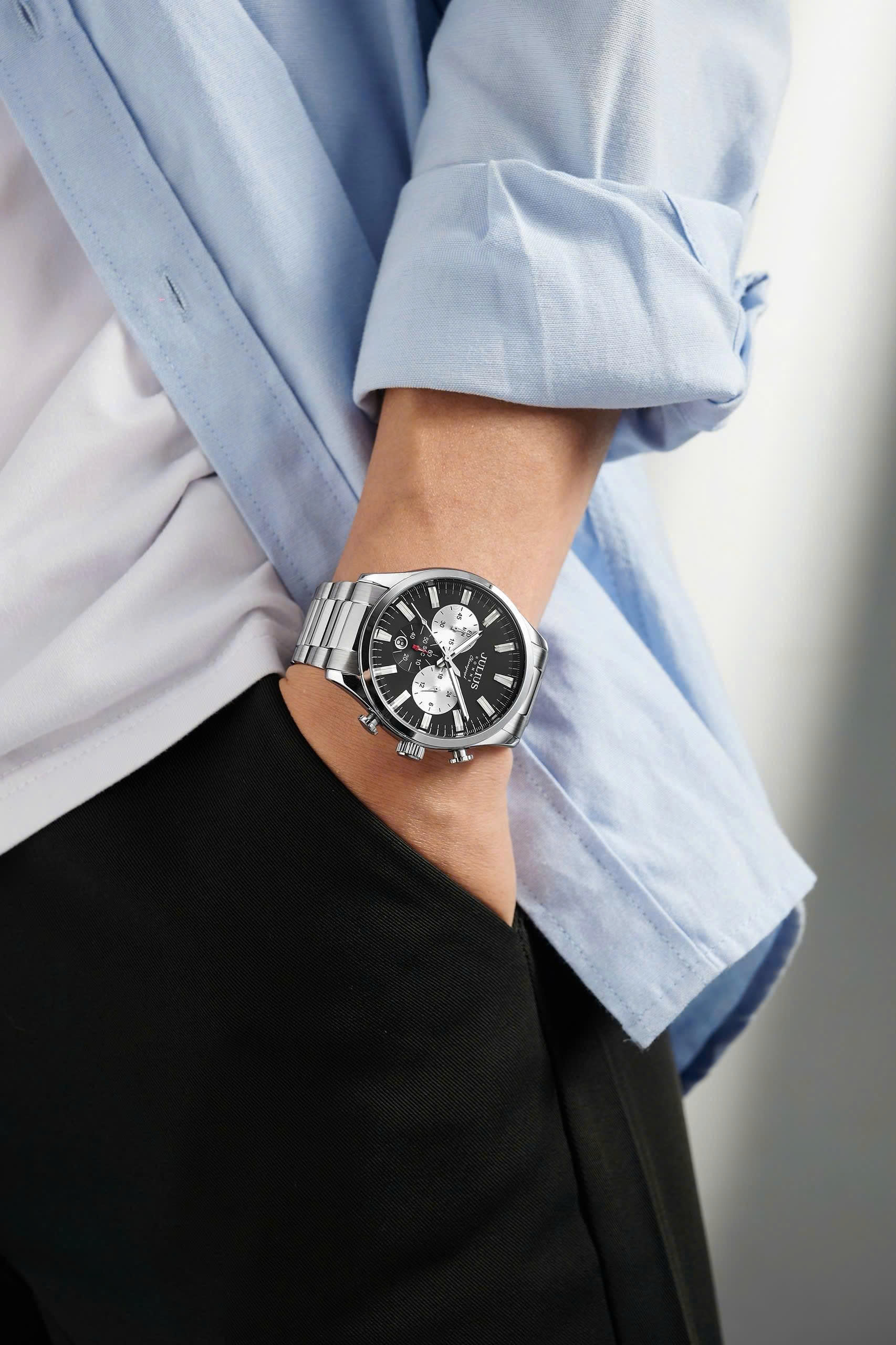 Đồng Hồ Nam Julius JAH-156 ( 4 Màu )