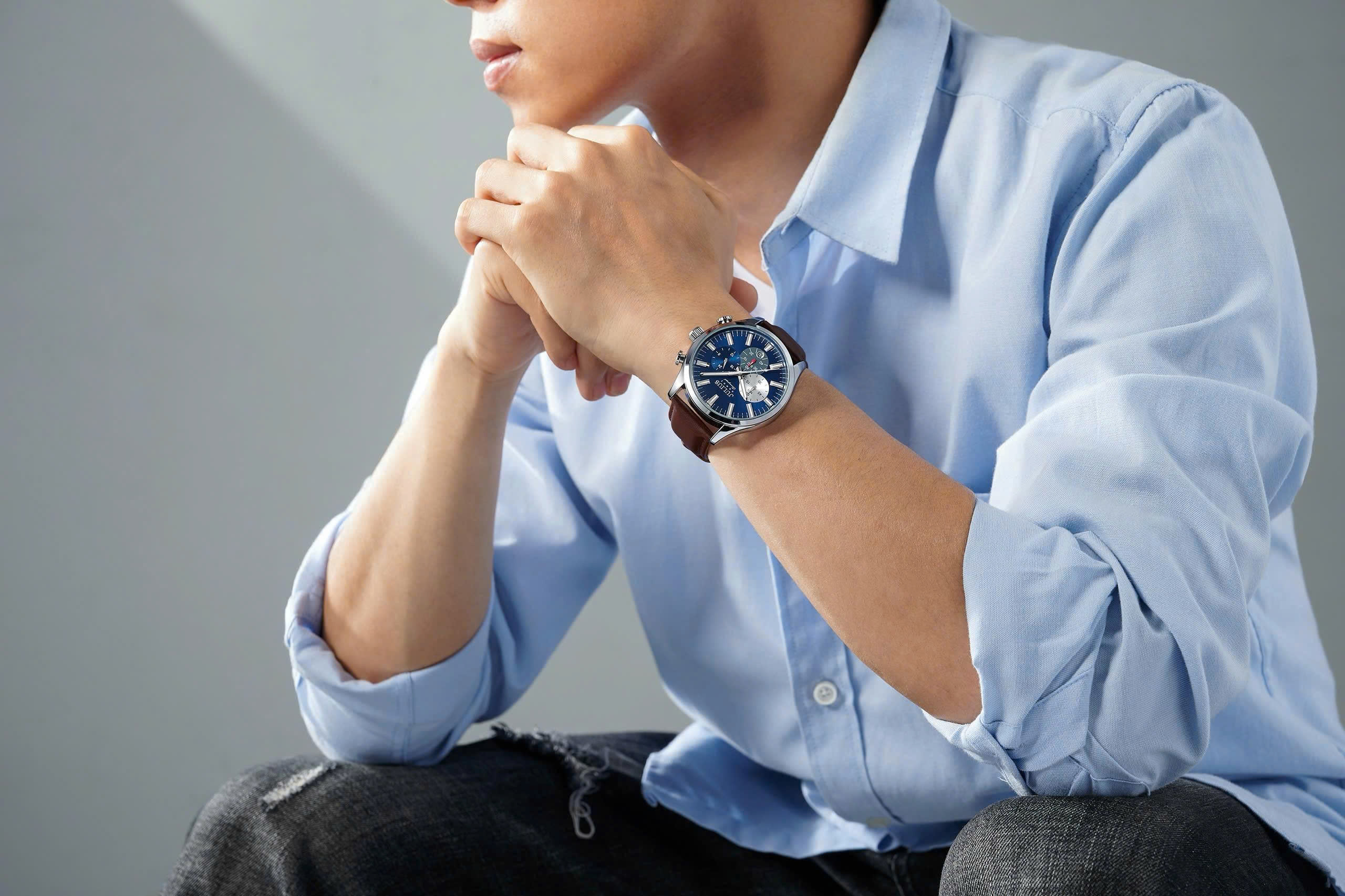 Đồng Hồ Nam Julius JAH-156 ( 4 Màu )