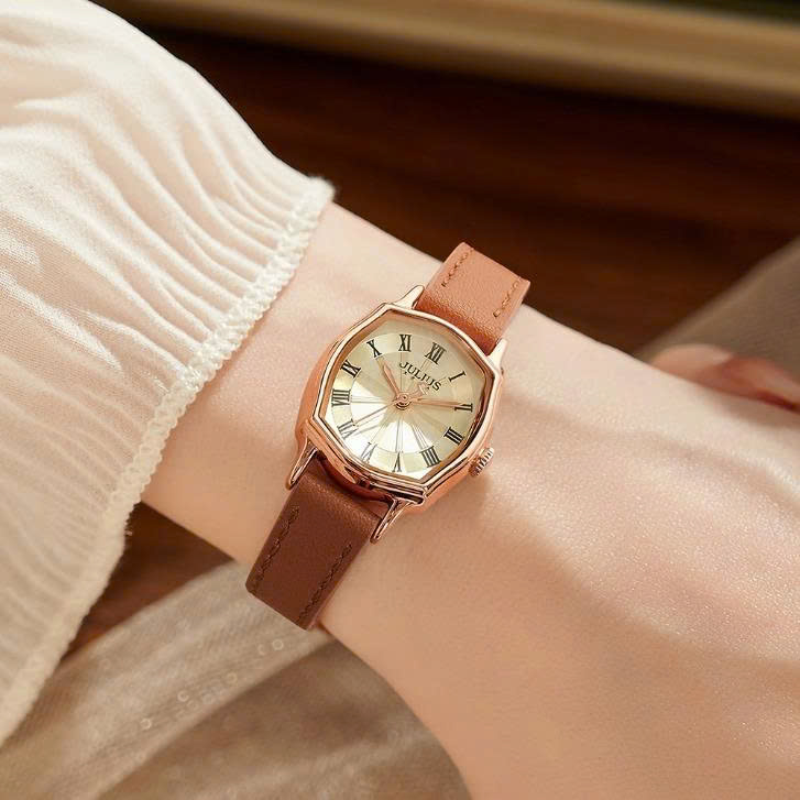 Combo Đồng Hồ Julius JA-1446C + Dây Mesh + Dây Chuyển ESME ES482