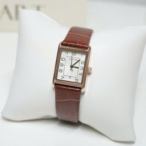 Đồng Hồ Nữ  JA-1494LB Julius Hàn Quốc Dây Da (Nâu)
