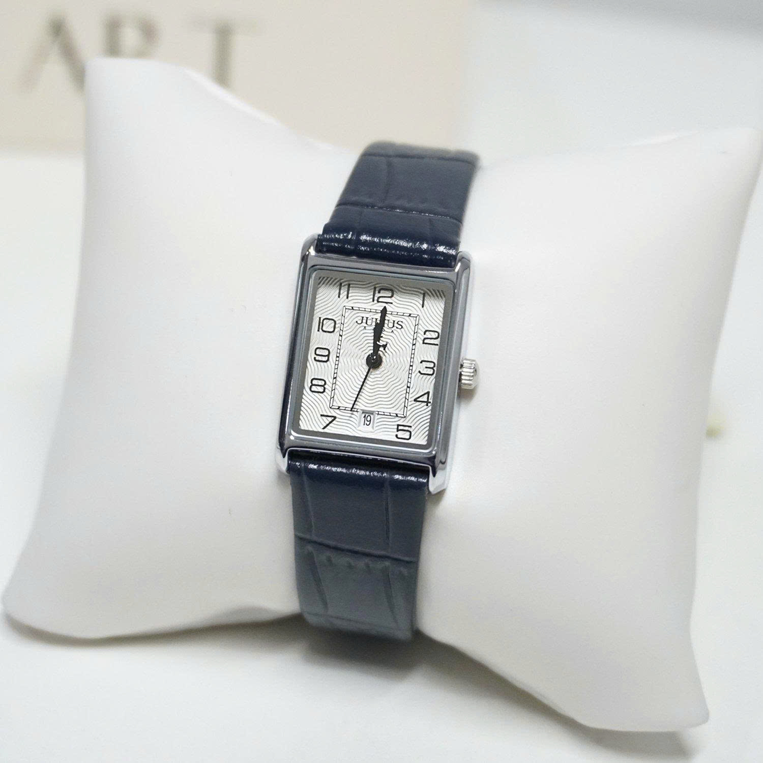 Đồng Hồ Nữ JA-1494LA Julius Hàn Quốc Dây Da (Xanh)