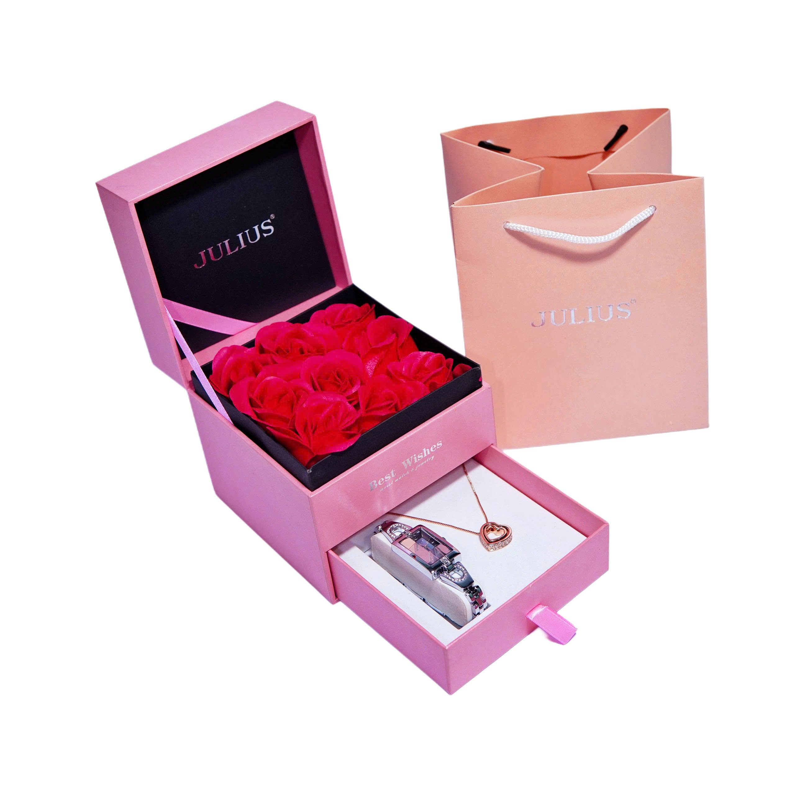 Combo  Đồng Hồ Nữ JA-443C + Nữ Trang ESME ES482