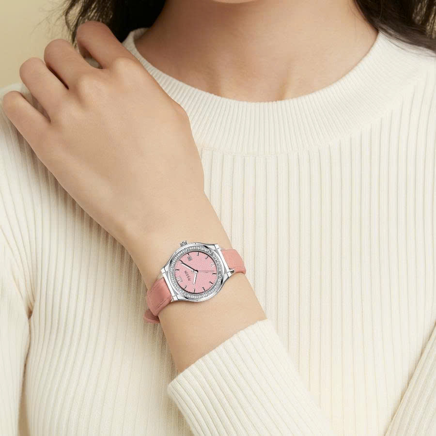 Combo  Đồng Hồ Nữ  Julius JA-1395E + Dây Mesh + Dây Chuyền ESME ES482