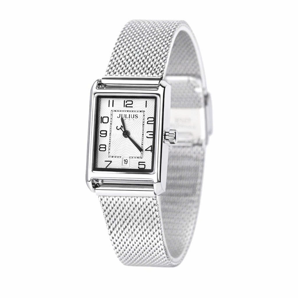 Combo Đồng Hồ Nữ JA-1494LA + Dây Mesh + Dây Chuyền ESME ES482