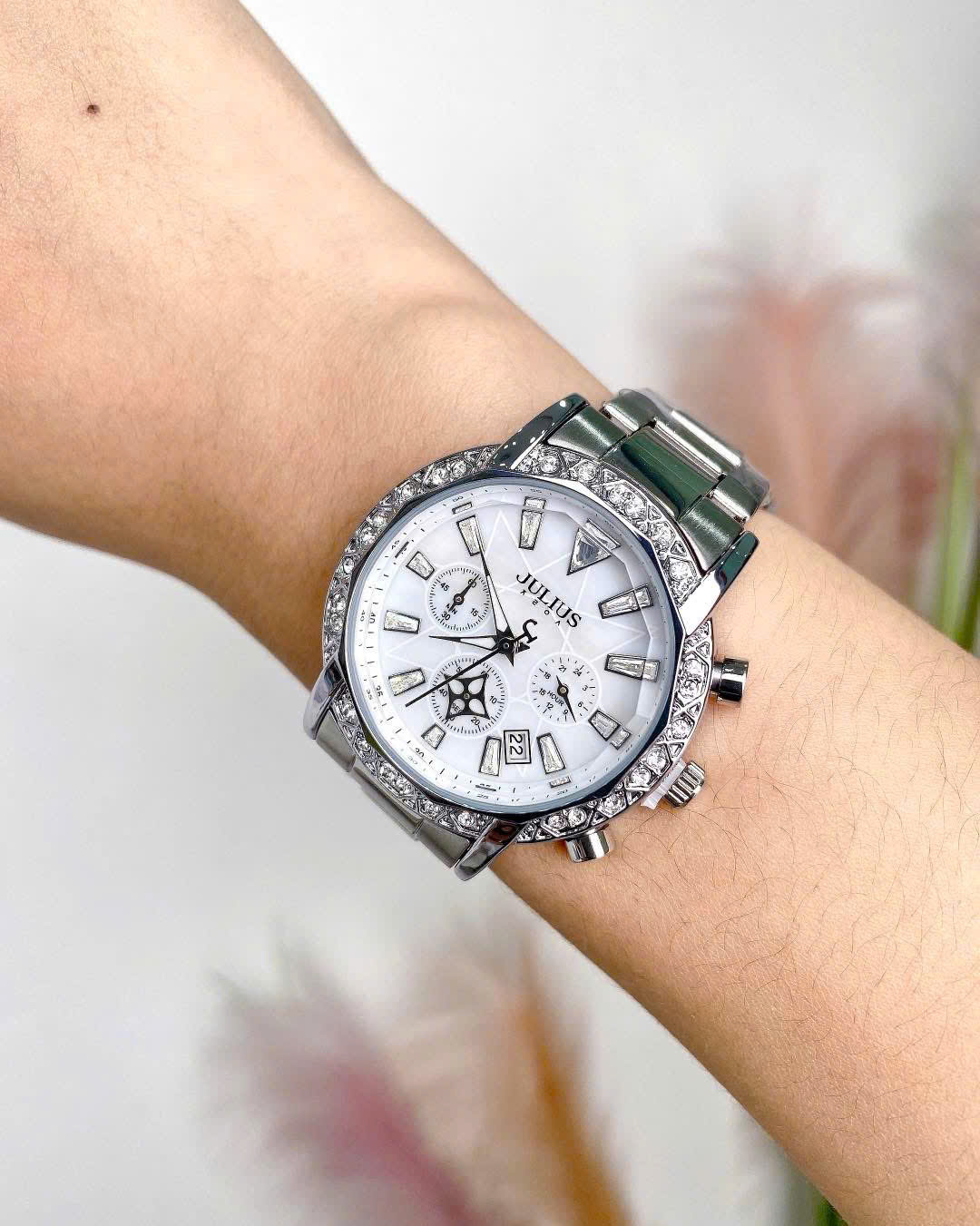 Đồng Hồ Nữ JA-1530 Julius Hàn Quốc Dây Thép (3 Màu)