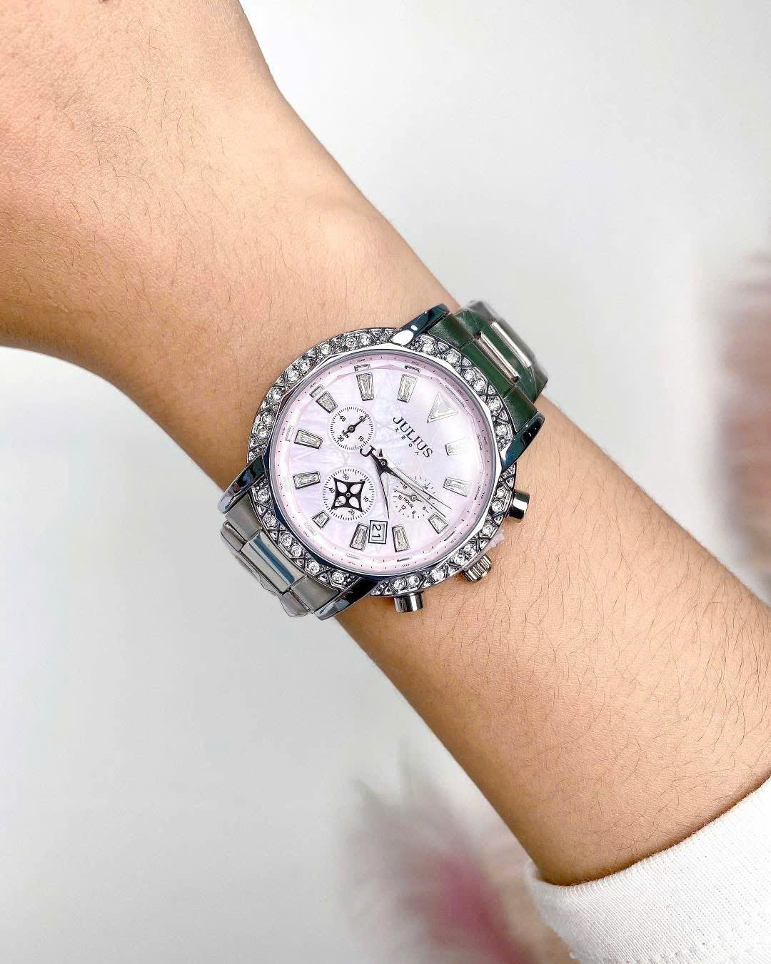 Đồng Hồ Nữ JA-1530 Julius Hàn Quốc Dây Thép (3 Màu)