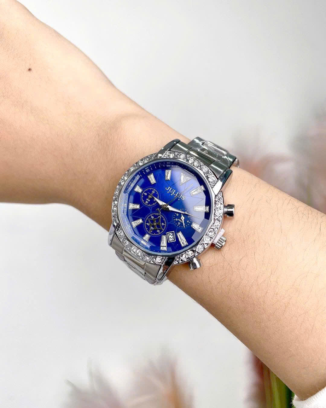 Đồng Hồ Nữ JA-1530C Julius Hàn Quốc Dây Thép