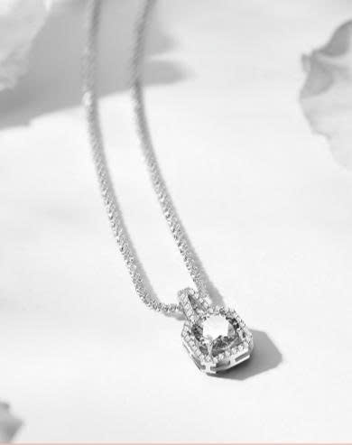 Dây chuyền Moissanite Bạc JSP-0020A