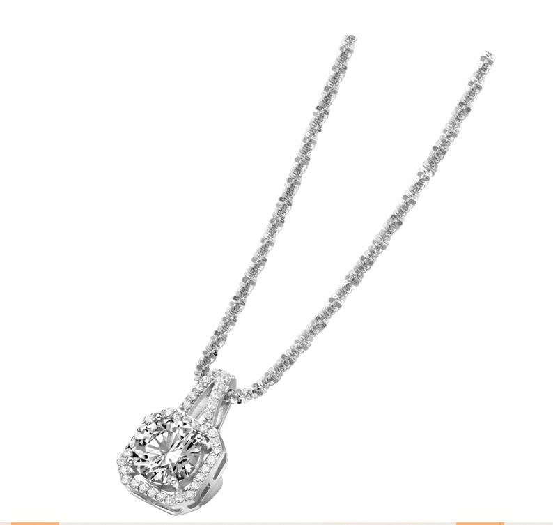 Dây chuyền Moissanite Bạc JSP-0020A