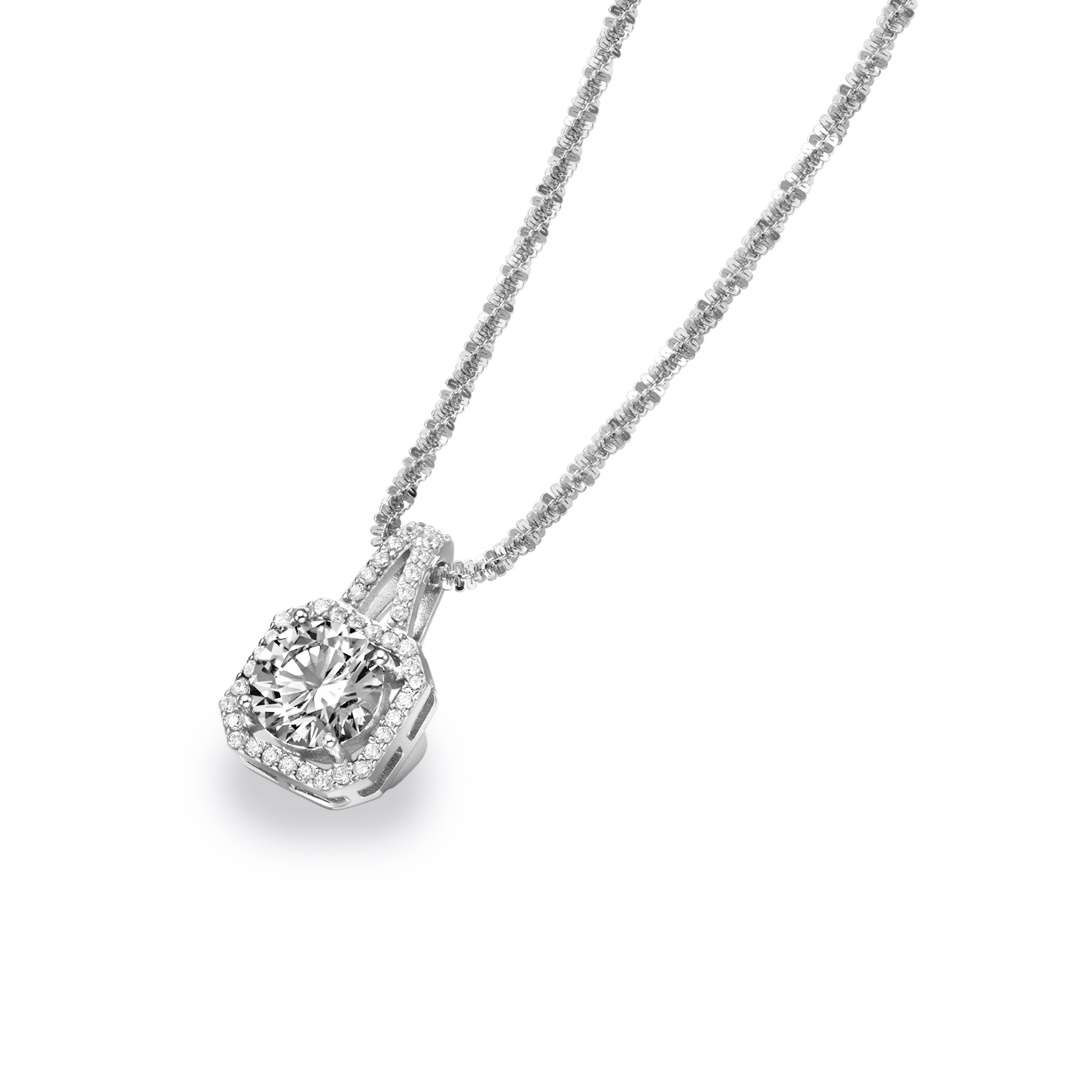 Dây chuyền Moissanite Bạc JULIUS JSP-0020A