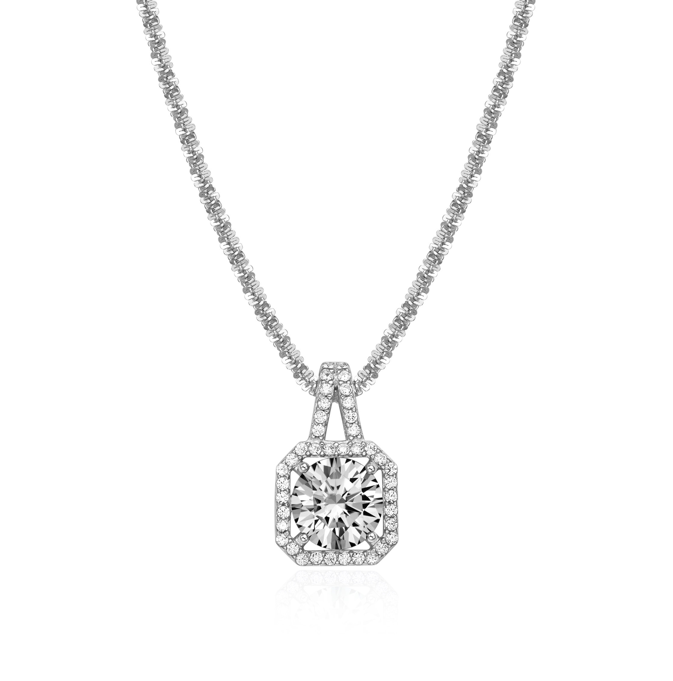 Dây chuyền Moissanite Bạc JULIUS JSP-0020A