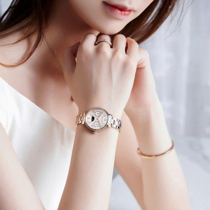 Đồng Hồ Nữ JS-047 Julius Star Kính Saphire Hàn Quốc (3 màu)