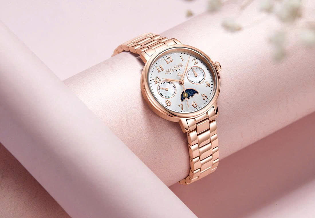 Đồng Hồ Nữ JS-047 Julius Star Kính Saphire Hàn Quốc (3 màu)