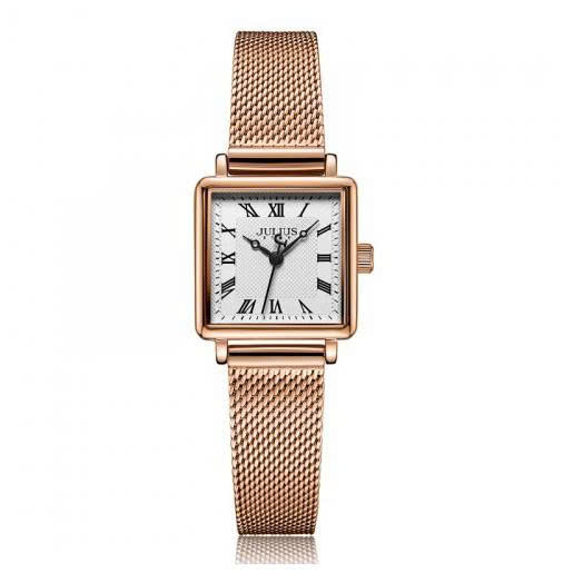 Đồng Hồ Nữ JS-031 Julius Star Kính Sapphire Hàn Quốc dây da (4 Màu)