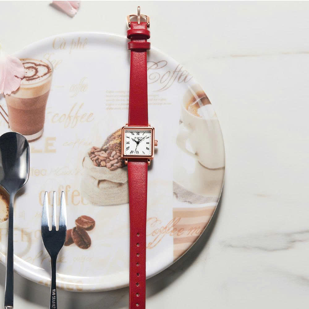 Đồng Hồ Nữ JS-031 Julius Star Kính Sapphire Hàn Quốc dây da (4 Màu)