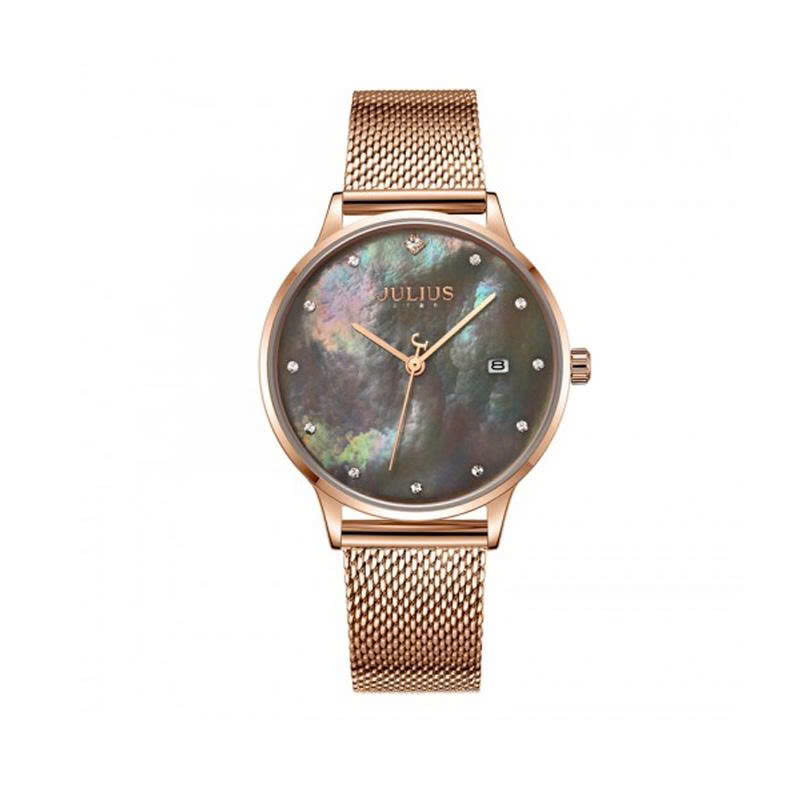 Đồng Hồ Nữ JS-004 Julius Star Hàn Quốc mặt Xà cừ (3 màu)