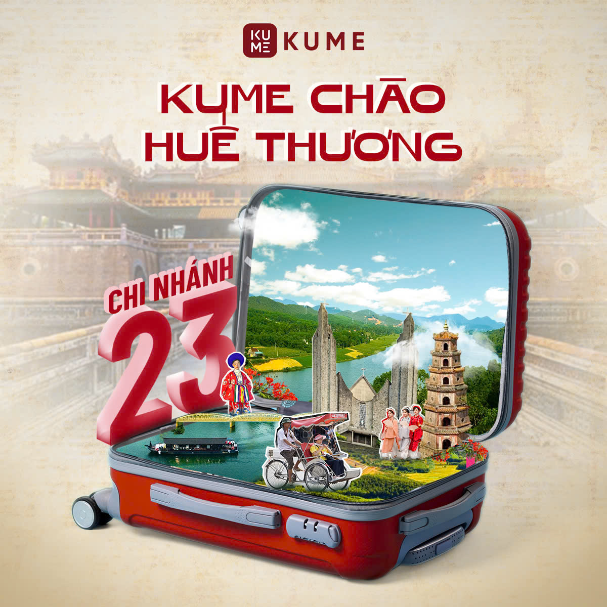 KUME KHAI TRƯƠNG CHI NHÁNH TẠI AEON HUẾ – GIẢM GIÁ SỐC VÀ QUÀ TẶNG LÊN ĐẾN 500 TRIỆU ĐỒNG!