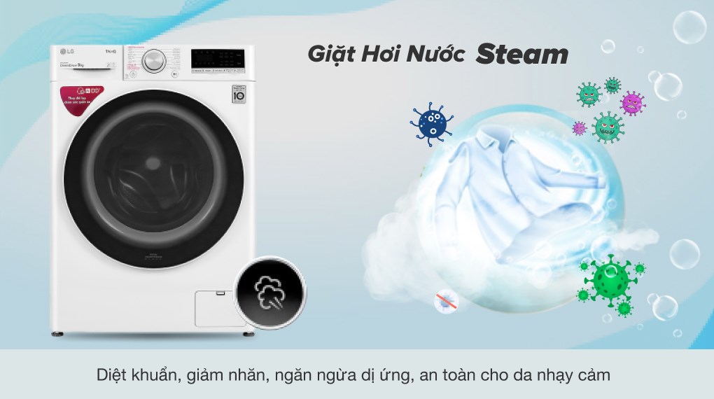 Máy giặt sấy Samsung WD95T754DBX/SV Addwash Inverter 9.5kg