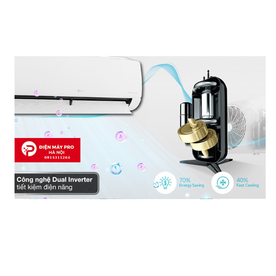 Điều hòa LG Inverter 18000 BTU 1 chiều V18WIN1 gas R-32 Chính Hãng Giá Rẻ