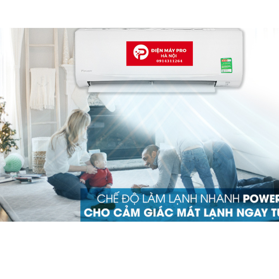 Điều hòa Daikin 18000 BTU 1 chiều FTF50XV1V/RF50XV1V gas R-32  mới 100%