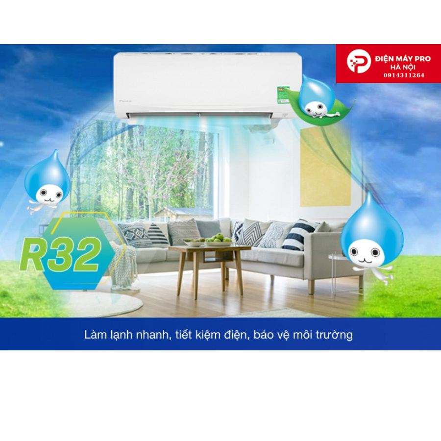 Điều hòa Daikin 18000 BTU 1 chiều FTF50XV1V/RF50XV1V gas R-32  mới 100%