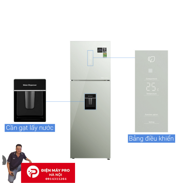 Tủ lạnh Aqua Inverter 347 lít AQR-T390FA(WGM) Kho Điện Máy Pro Hà Nội Giá Rẻ Nhất
