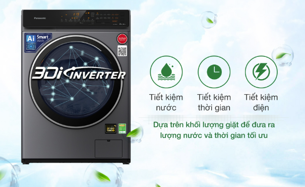 Máy giặt sấy Panasonic Inverter giặt 9 kg - sấy 6 kg NA-S96FC1LVT Kho ĐIện Máy Pro Giá Rẻ Nhất Mới 100%