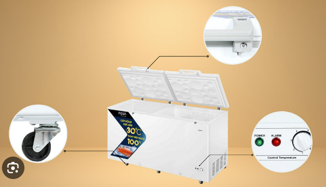 Tủ Đông Mát Aqua Inverter 503 Lít AQF-C6102E  Kho ĐIện Máy Pro Hà Nội Giá Rẻ