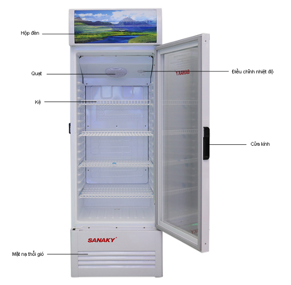 Tủ mát Sanaky 1 cánh 350 lít VH-358KL Giá Rẻ Mới 100%