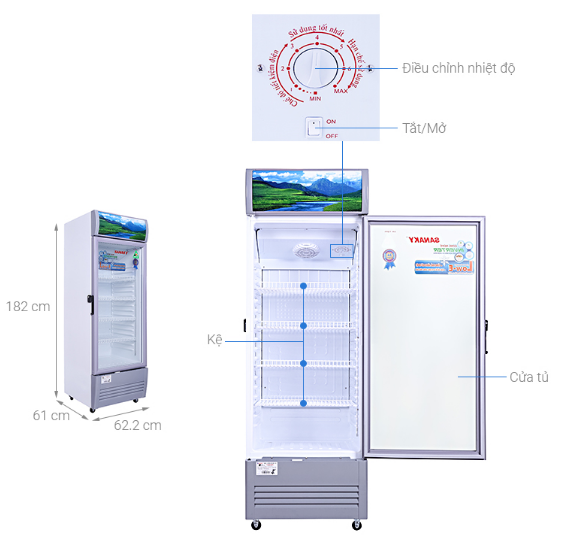 Tủ mát Sanaky Inverter 1 cánh 200 lít VH-258K3L Chính Hãng Mới 100%