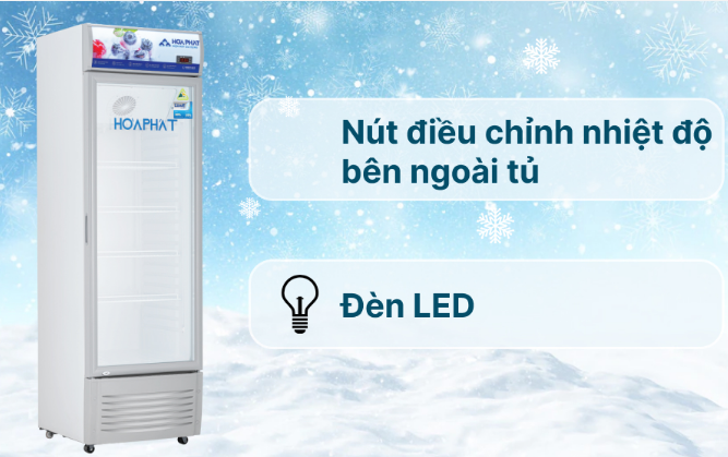Tủ mát Hòa Phát 1 cánh 280 lít HSR D6280 Giá Rẻ Nhất