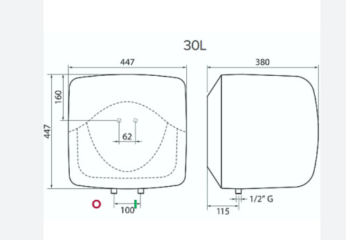 Bình nóng lạnh Ariston Vitaly 30 lít Giá Rẻ Nhất
