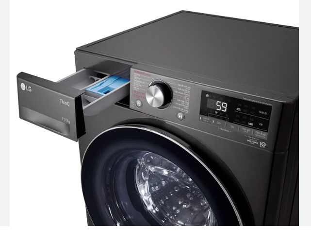 Máy giặt sấy LG Inverter giặt 11kg sấy 7kg FV1411D4B Giá Rẻ Nhất