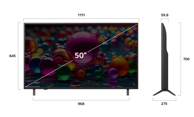 Smart Tivi LG 50 Inch 4K 50UA8450PSA model 2025 Giá Rẻ Nhất hà Nội