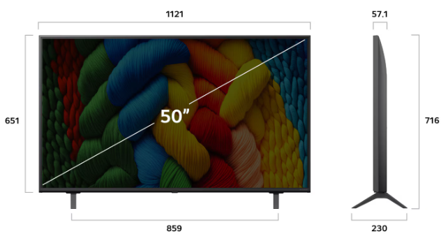 Smart Tivi NanoCell LG 4K 50 inch 50NANO80ASA Model 2025 Giá Rẻ Nhất HN