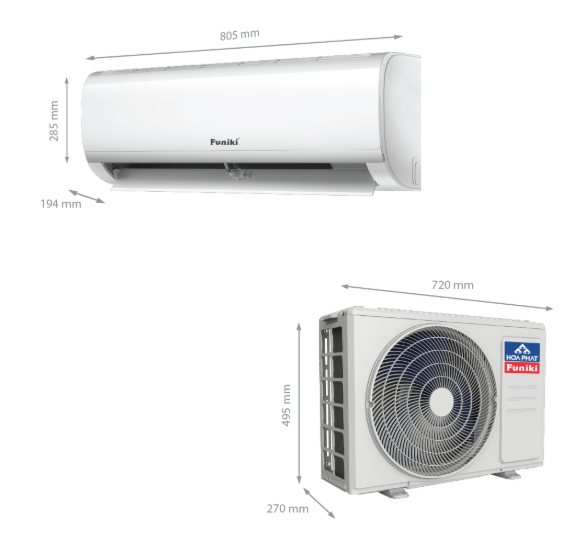 Điều hòa Funiki 18000 BTU 2 chiều HSH18TMU gas R-32 mới chính hãng nguyên seal