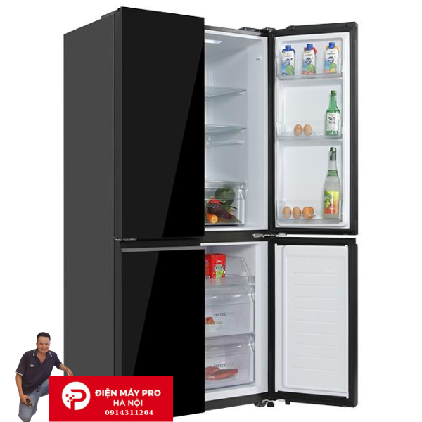 Tủ lạnh Aqua Inverter 469 lít Multi Door AQR-M536XA(GB) Kho ĐIện Máy Pro Mới 100%