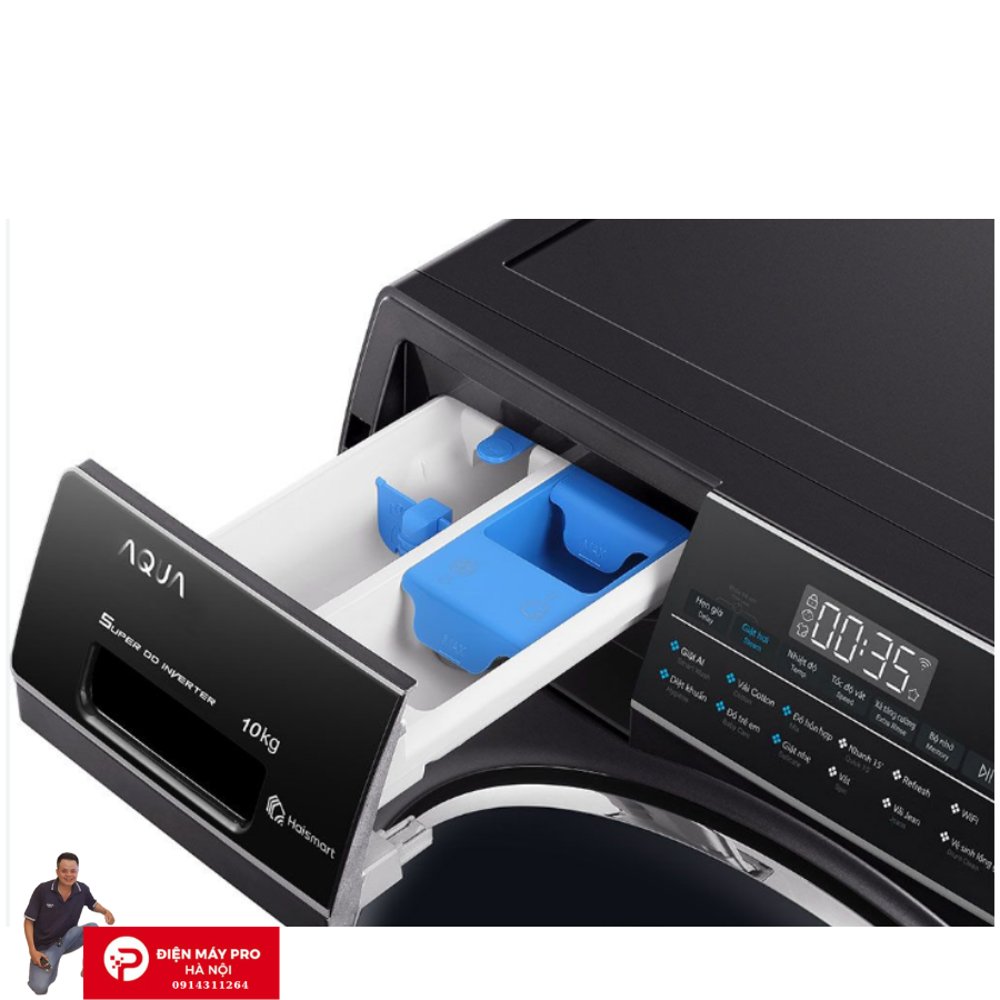 Máy giặt lồng ngang Aqua Inverter DD 10Kg AW10-B4959U1K(B) Chính Hãng Nguyên Seal