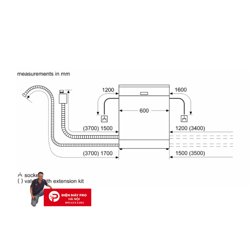 Máy rửa chén độc lập Bosch SMS6ZCI37Q  Kho Điện Máy Pro Giá Rẻ Nhất