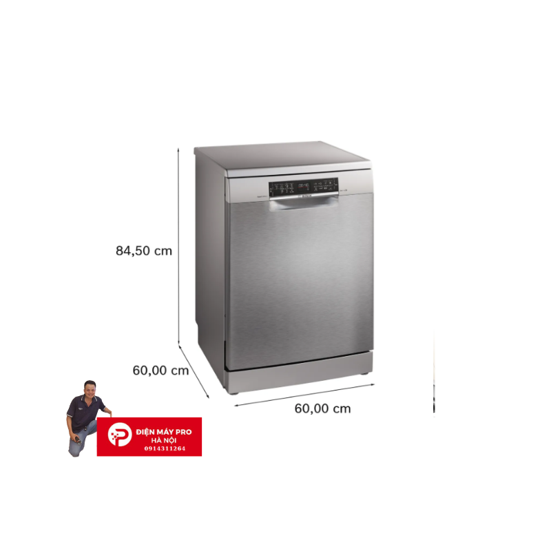 Máy rửa chén độc lập Bosch SMS4EKI06E  Mới 100% Chính hãng Giá Rẻ Nhất