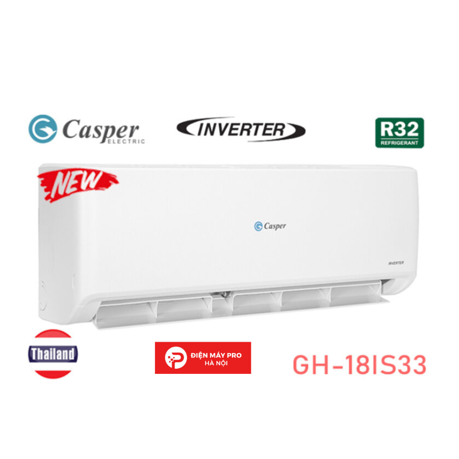 Điều hòa Casper Inverter 18000 BTU 2 chiều GH-18IS33 Chính Hãng 100%