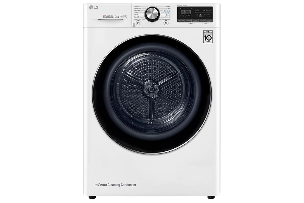 Máy sấy bơm nhiệt LG 9 Kg DVHP09W Mới 100%