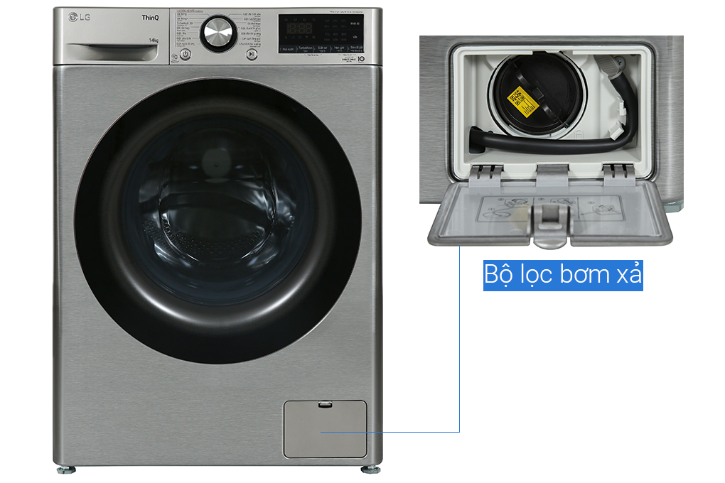 Máy giặt LG AI DD Inverter 14 kg FV1414S3P Rẻ Nhất Miền Bắc